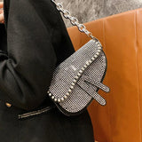 Vintage Style Leather Crossbody Bag