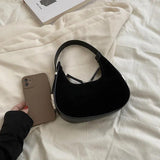 Stylish Frosted Fabric Shoulder Bag for Women