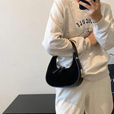 Stylish Frosted Fabric Shoulder Bag for Women