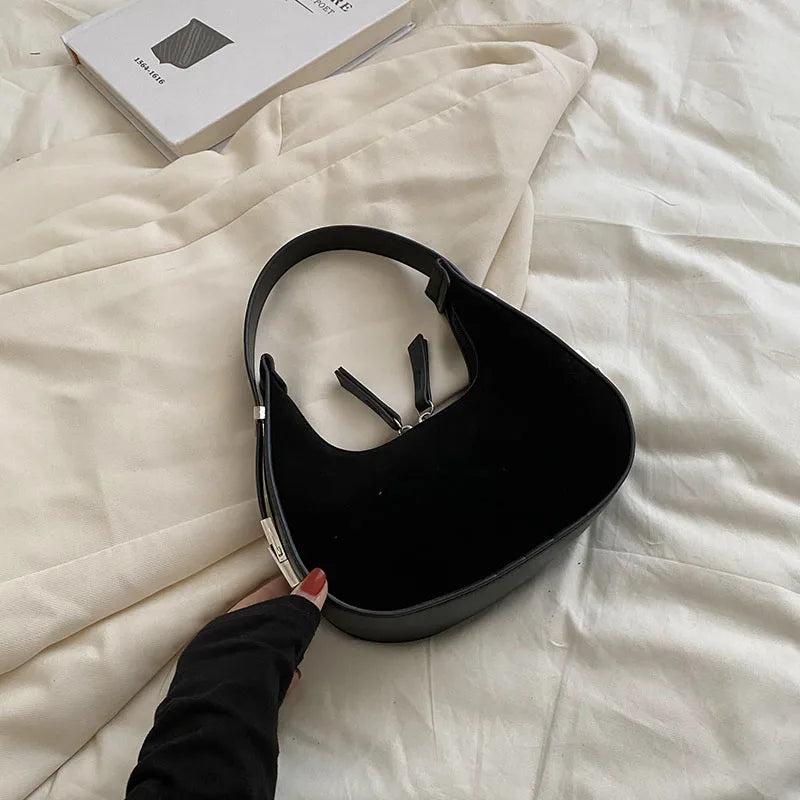 Stylish Frosted Fabric Shoulder Bag for Women