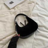 Stylish Frosted Fabric Shoulder Bag for Women