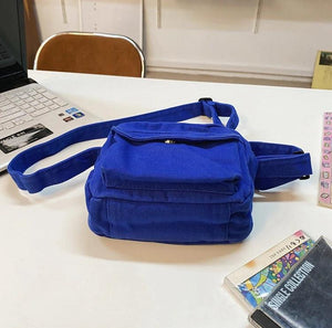 Small Canvas Phone Sling Bag Y2K Grunge Style
