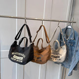 Large Capacity Soft Denim Shoulder Bags for Women