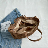 Large Capacity Soft Denim Shoulder Bags for Women