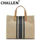 Women's OL High-Capacity Totes Bag Canvas Crossbody Shoulder Handbag