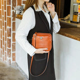 YIZHONG Oil Wax Leather Handbags for Women
