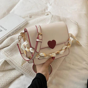 Love Lock Square Bag Ladies Flap Shoulder Bag