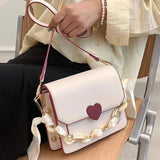 Love Lock Square Bag Ladies Flap Shoulder Bag