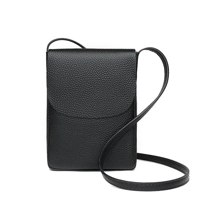 Japanese Leather Mini Sling Purse for Women Casual Shoulder Bag