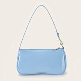 Pink Leather Handbag Beige Shoulder Bag Side Bag