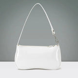 Pink Leather Handbag Beige Shoulder Bag Side Bag