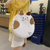 Funny Cat Handbag Women Canvas Shoulder Bag