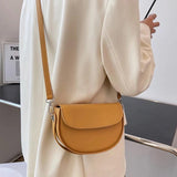 Women's Flap Shoulder Bag PU Leather Crossbody Handbag