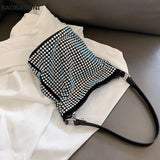 Diamonds Tote Bag Women's Handbag Bucket Shoulder Crossbody Bag