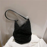 Diamonds Tote Bag Women's Handbag Bucket Shoulder Crossbody Bag