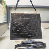 Crocodile Pattern Women's Messenger Bag Shoulder Bags Tote Purse Handbags
