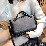 Nubuck PU Leather Handbags for Women Casual Shoulder Bag Tote Crossbody Bag