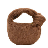 Winter Teddy Curl Plush Soft Faux Fur Tote Bag Handbag Shoulder Bolsos