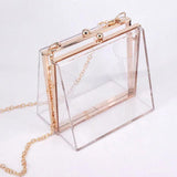 Transparent Hand Bags for Women Bride Purse Top Handbags Clear Party Evening Acr