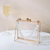 Transparent Hand Bags for Women Bride Purse Top Handbags Clear Party Evening Acr