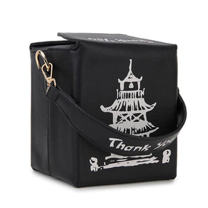 Chinese Takeout Box Purse Crossbody Bag for Women
