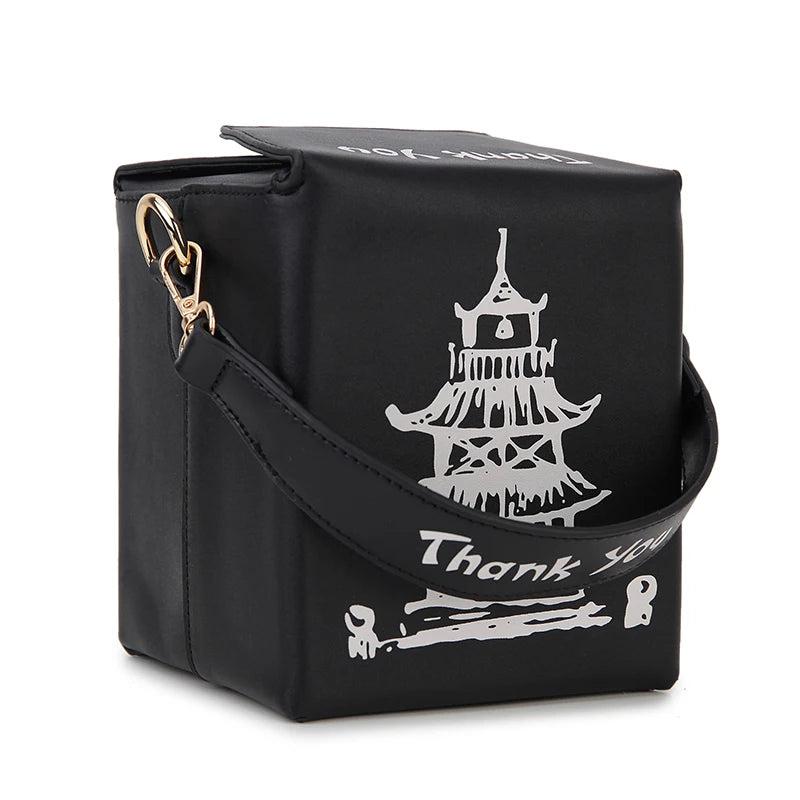 Chinese Takeout Box Purse Crossbody Bag for Women