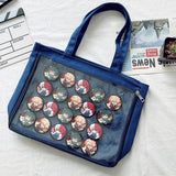 Clear Sweet Ita Bag Crossbody Shoulder Schoolbag for Girls