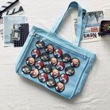 Clear Sweet Ita Bag Crossbody Shoulder Schoolbag for Girls