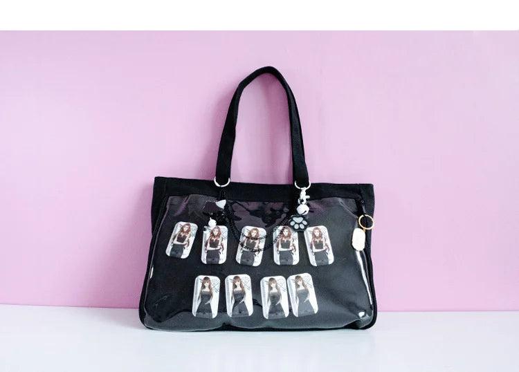 Clear Sweet Ita Bag Crossbody Shoulder Schoolbag for Girls