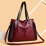 Soft Leather Handbags Women Large Capacity Shoulder Crossbody Bag