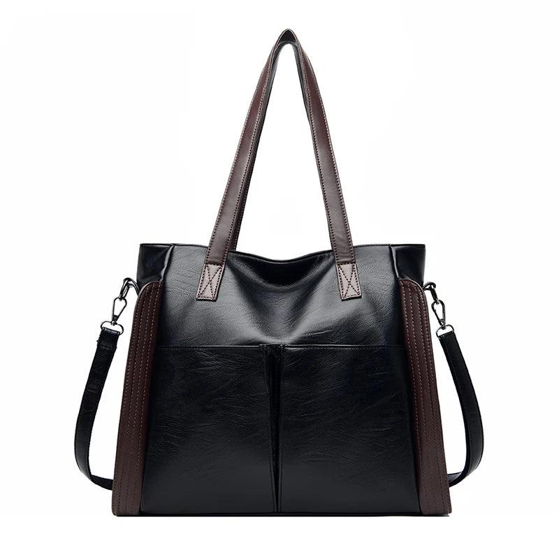 Soft Leather Handbags Women Large Capacity Shoulder Crossbody Bag
