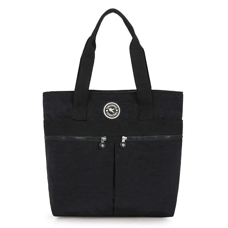 Waterproof Nylon Bag Large Capacity Women Shopping Bag Casual Ladies