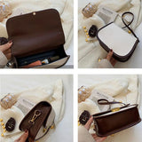PU Leather Shoulder Bag Crossbody for Women Beige/Black/Coffee