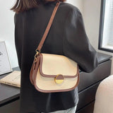 PU Leather Shoulder Bag Crossbody for Women Beige/Black/Coffee