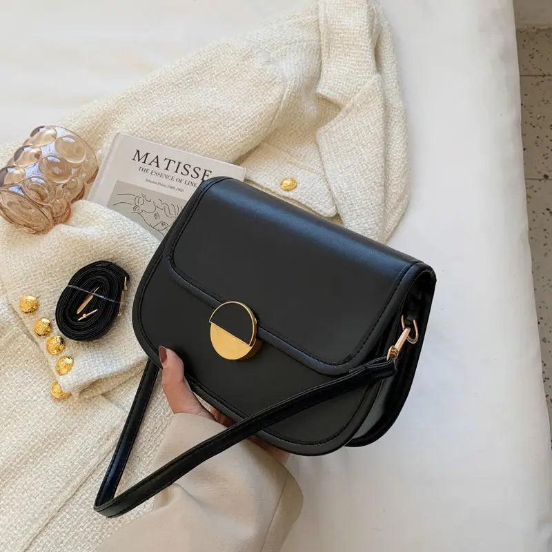 PU Leather Shoulder Bag Crossbody for Women Beige/Black/Coffee