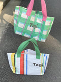 Colorful Woven Small Shoulder Bag Purse Handbag Ladies Lunch Bento Bag