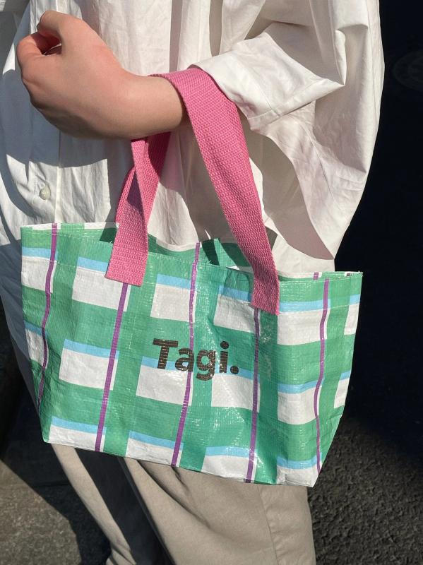 Colorful Woven Small Shoulder Bag Purse Handbag Ladies Lunch Bento Bag