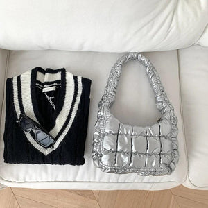 Underarm Shoulder Protable Bag Wallet Solid Handbag