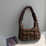 Underarm Shoulder Protable Bag Wallet Solid Handbag