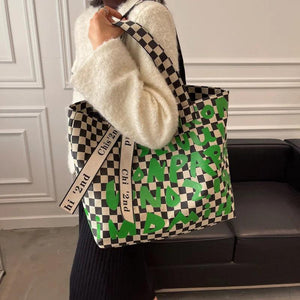 Canvas Tote Bag For Ladies Orange Large Women Handbags