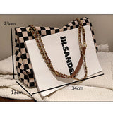 Canvas Crossbody Bag Vintage Tote Chain Shoulder Messenger Bag