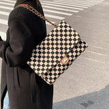 Canvas Crossbody Bag Vintage Tote Chain Shoulder Messenger Bag