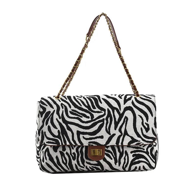 Canvas Crossbody Bag Vintage Tote Chain Shoulder Messenger Bag