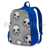 Skull Pattern Outdoor Hiking Backpack Riding Climbing Sports Bag