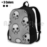 Skull Pattern Outdoor Hiking Backpack Riding Climbing Sports Bag
