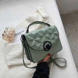 Flap Handbags Women Shoulder Bags Lattice Small Square Bag Top Handle Bags