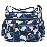 High Flowers Shoulder Bags Rural Waterproof Nylon Messenger Bags Large Capacity