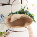 Small Flowers Straw Bag Beach Bag Rattan Bag Handbag Braid Women Bag