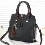 Vintage Women Leather HandBags Ladies Messenger Bag Tassel Crossbody Shoulder Ba