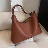 Vintage Soft Leather Handbag Rope Handle Tote Bags Sac A Main Femme Bolsos
